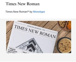 пример шрифта таймс нью роман
